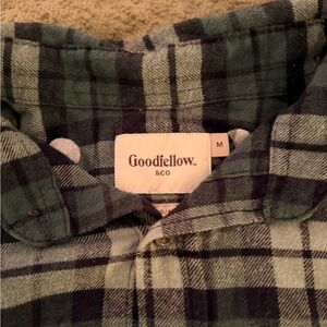 Goodfellow & Co Green Plaid Shirt